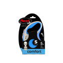 Flexi New Comfort S – smycz taśmowa niebieska, 5 metrów, dla małego psa