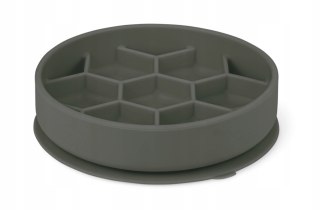 Miska silikonowa dla psa spowalniająca jedzenie M szara 16x16 cm ZOLUX