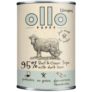 Mokra karma dla szczeniąt Ollo Umami Puppy – wołowina i żwacze, 400 g