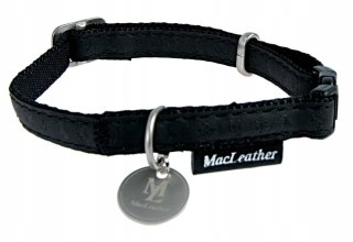 Obroża dla psa regulowana Mac Leather L 25mm - kol. czarny