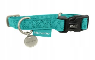Obroża dla psa regulowana Mac Leather M 20 mm kol. turkusowy