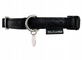 Obroża dla psa regulowana Mac Leather M 20mm - kol. czarny