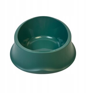 Pojedyncza miska antypoślizgowa dla psa – zielona plastikowa, 650 ml