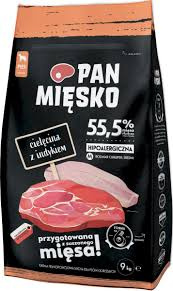 Sucha karma Pan Mięsko – cielęcina z indykiem, hipoalergiczna, 9 kg, chrupki M