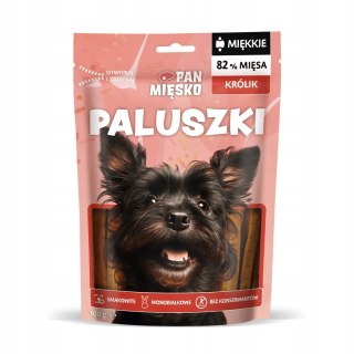 Przysmak Pan Mięsko – paluszki z królika dla psa, 100 g