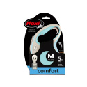 Smycz automatyczna błękitna Flexi New Comfort 5 m, dla średnich psów do 25 kg