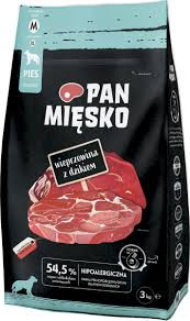 Sucha karma Pan Mięsko XL – wieprzowina z dzikiem, hipoalergiczna, 3 kg