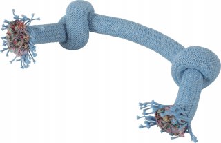 Zabawka szarpak Zolux – sznur dla psa z dwoma supłami, 40 cm, niebieski