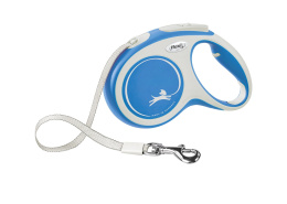 Smycz automatyczna 5m do 25 kg M niebieska – taśma Flexi New Comfort