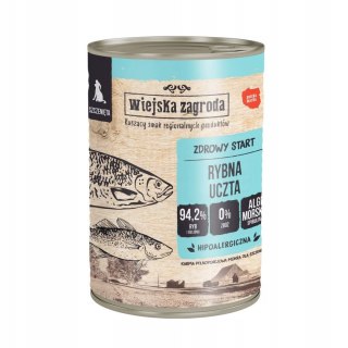 Wiejska Zagroda Karma mokra dla psa Rybna uczta (szczeniak) 8 % 400g