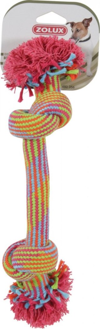 Zabawka sznurowa Zolux – 2 węzły, kolorowa, 25 cm