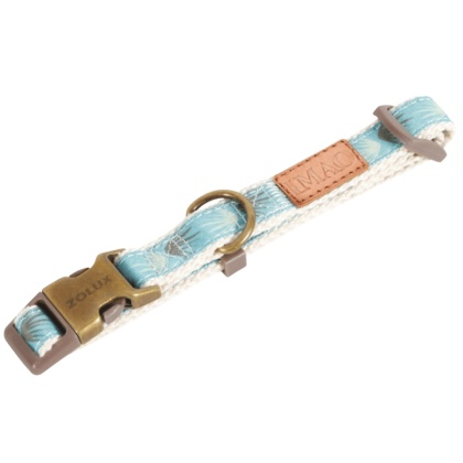 Obroża dla psa ZOLUX IMAO TAIGA niebieska 25 mm, regulowana 44–66 cm