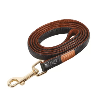 Smycz IMAO MAYFAIR 15 mm × 1,2 m (kolor czarny)