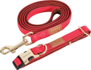 Smycz IMAO MAYFAIR 20 mm × 1,2 m (kolor czerwony)