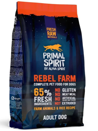 Sucha karma Primal Spirit Rebel Farm – dla psa, 1 kg